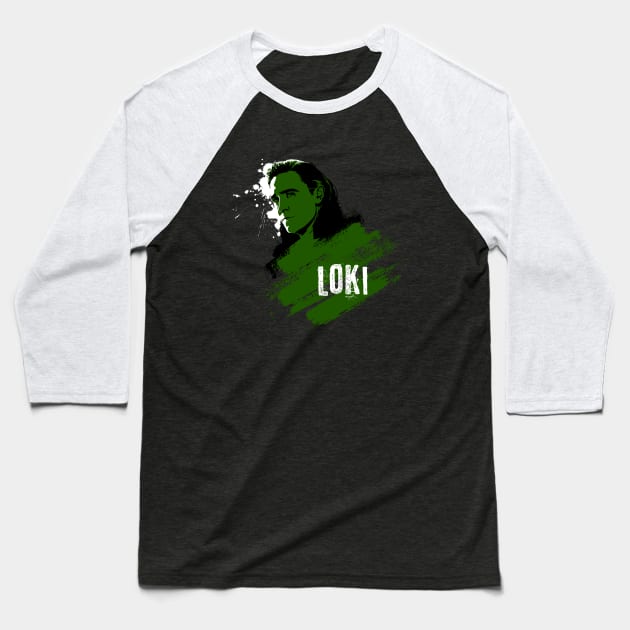 -LОKI- Baseball T-Shirt by Mad42Sam